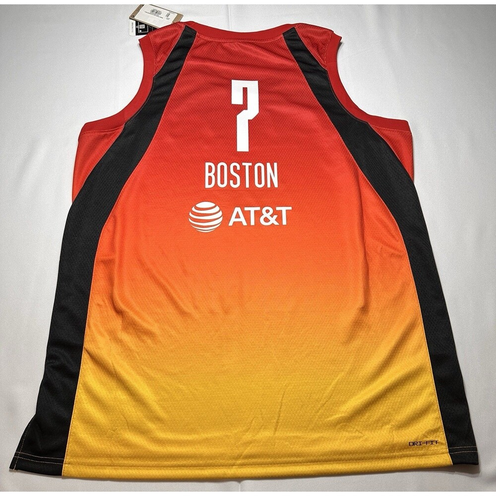 Nike Boston Gradient Red to Yellow Basketball Jersey